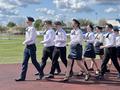 26.04.2025 года на городском стадионе состоялся районный слёт отрядов юных спасателей-пожарных.